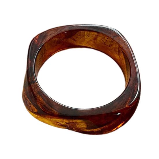 Акриловый браслет в стиле ретро, с нерегулярным геометрическим дизайном, женский браслет-манжета, ручная работа, эффектный браслет, модный аксессуар