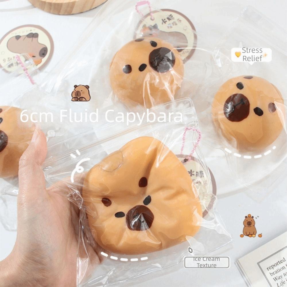 Cute Small Slow Rebound Balls Animal Fidget Sensory Toys Capybara Squeeze Toys Children Gifts