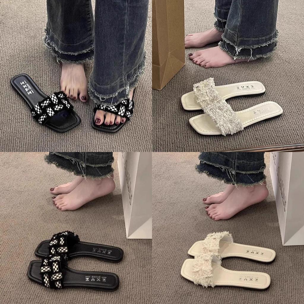Elegant Slipon Flat Shoes For Women Summer With Antislip Pu Sole