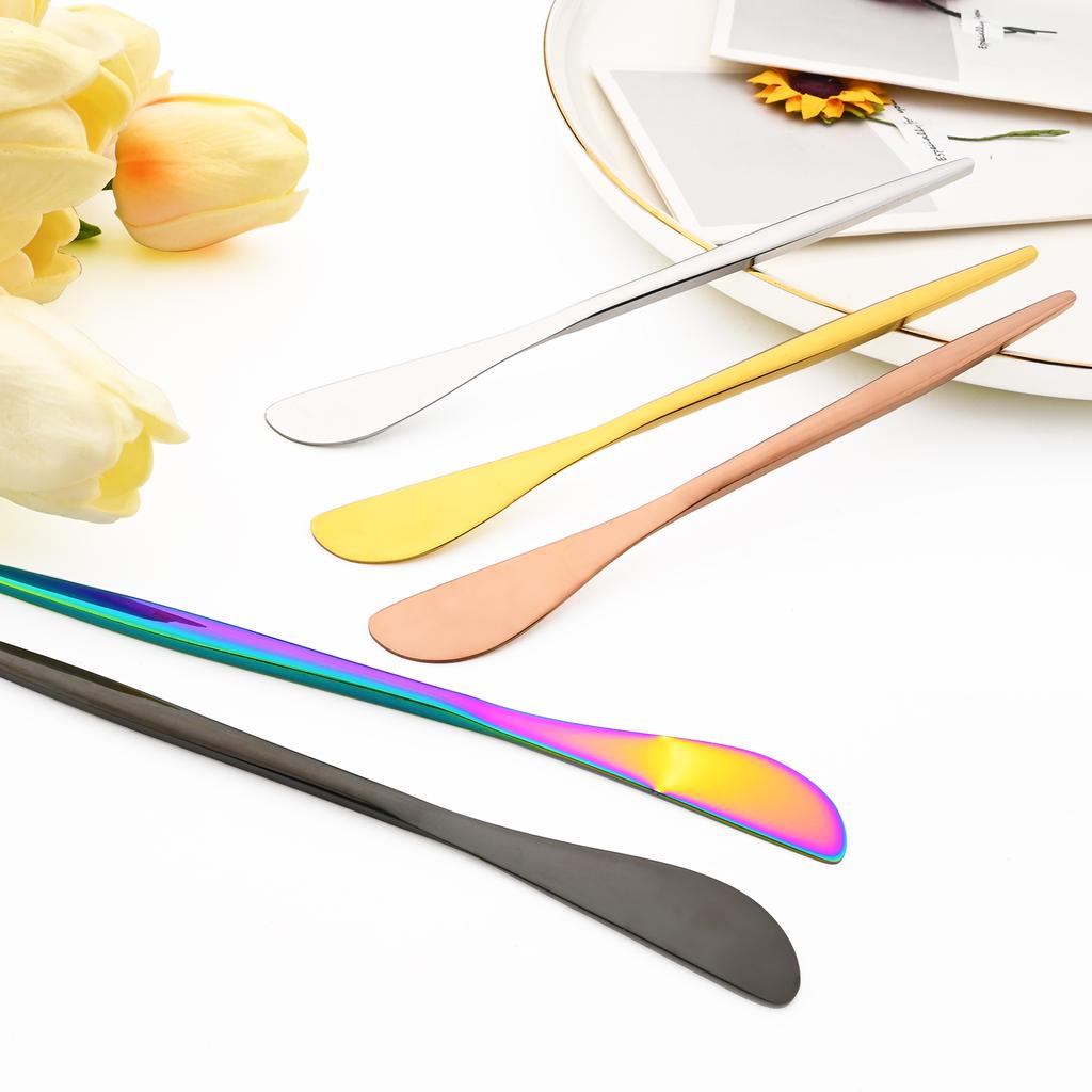 Нож для масла из нержавеющей стали, отверстие для пиццы, сыр, десерт, нож для джема, столовые приборы, ножи для крема, нож для завтрака, тостов, хлеба, кухонные инструменты