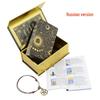 Водонепроницаемые карты Таро Rose Gold - Классическая колода Waite из 78 карт, с горячим тиснением, пластиковая