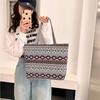 Large Size Shoulder Bag Vintage Shopping Storage Bag Casual Canvas Handbag  Student