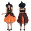 Halloween Girls Dress Printed Dress Witch Role Play Cosplay Costume Masquerade Costume