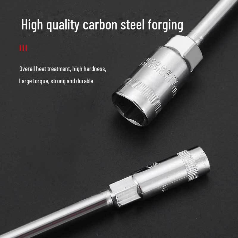 Hexagonal T-Type Manual Torque Wrench with Extended Socket