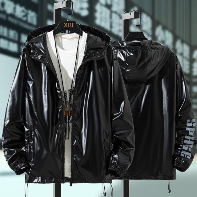 Женская одежда Куртки-бомберы на молнии с капюшоном Верхняя одежда Ветровка Harajuku Пальто