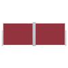 VidaXL Retractable Side Awning Red 100 X 1000 Cm