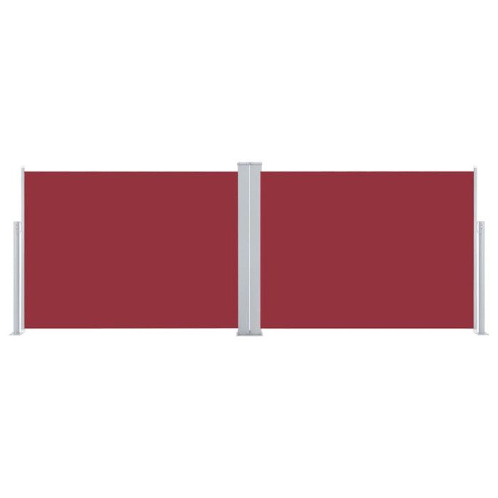 VidaXL Retractable Side Awning Red 100 X 1000 Cm