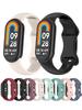 Ремешки для Xiaomi Mi Band 9 8 NFC Браслета miBand 9 Спортивный Силиконовый Наручный ремешок pulseira correa Умные часы mi band 8 9 Аксессуары