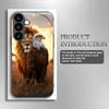 Чехол из закаленного стекла с рисунком "Лев и Орел" для Samsung Galaxy S26 S25 S24 S22 S21 S20 FE/Ultra/Plus, устойчивый к царапинам