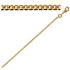 [R2946] - Gold Plated 'Maille Curb' Chain - 60 Cm 1. 4 Mm