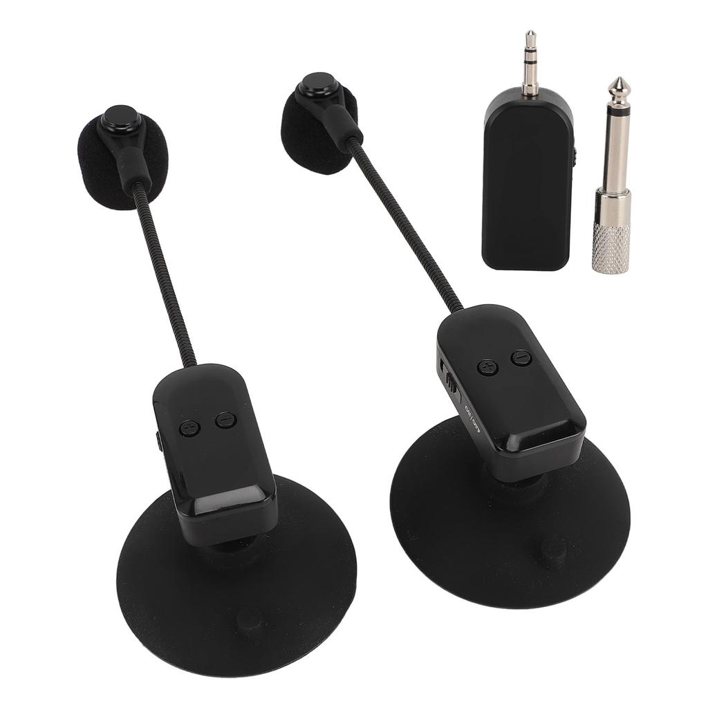 Saxophone Microphone 2.4G Wireless 360 degrees  Rotation Stable Violin Microphone for Performance