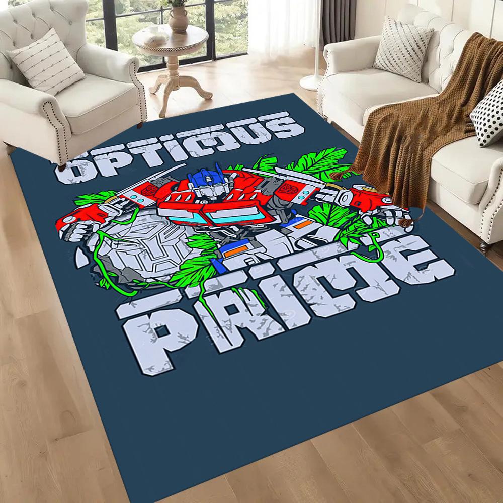 Transformers Optimus Prime Square rugs are a great choice for living rooms, bedrooms, home décor, and as gifts.