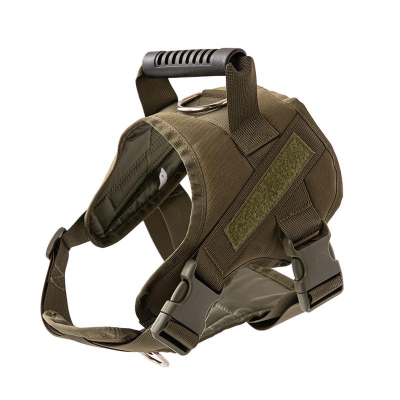 Classic Tactical Dog Harness Vest with Handle,Military Dog Harness for Large Medium Dogs Adjustable Dog Vest Harness for Walking Hiking