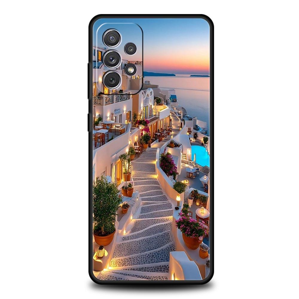 Чехол для Samsung A17 A15 A13 A51 A71 A41 A31 A21S A07 A05 A35 A55 A23 A25 A33 A53 A73 5G Обложка Пейзаж побережья Нью-Йорка