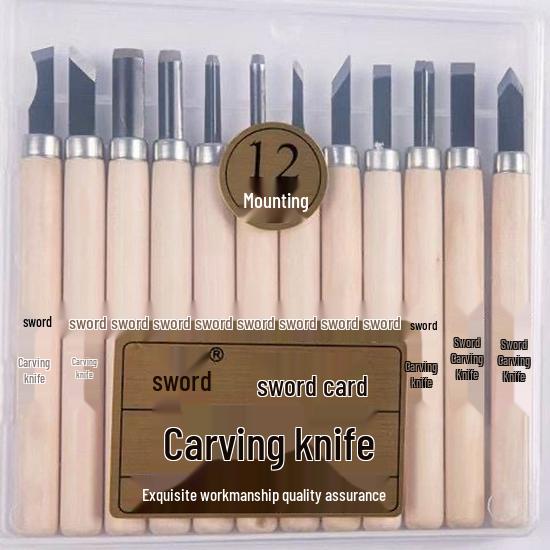 Нож для резьбы по сосне с бесплатной доставкой - Ручная работа для искусства, дерева и изготовления штампов