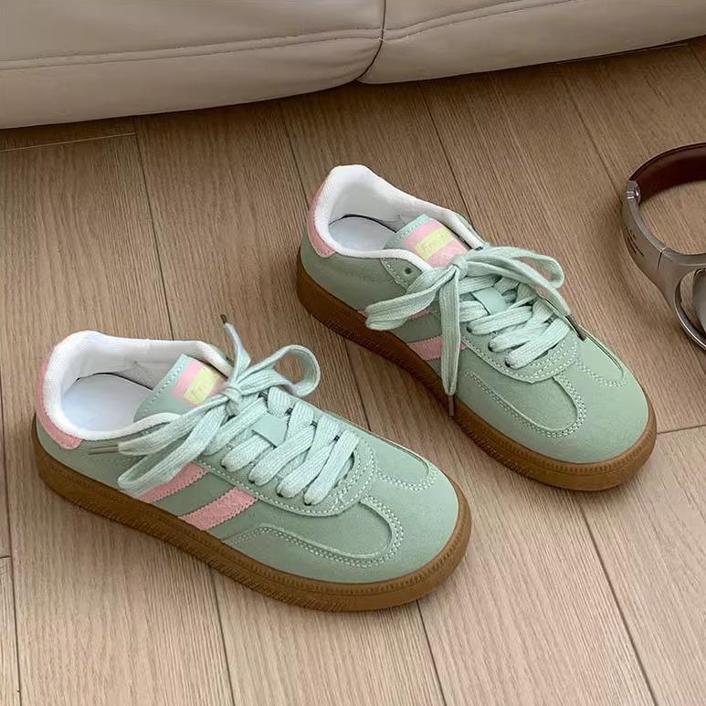 Модные классические ретро универсальные кроссовки на платформе женские новинка 2025 года осень увеличение роста легкие повседневные спортивные туфли