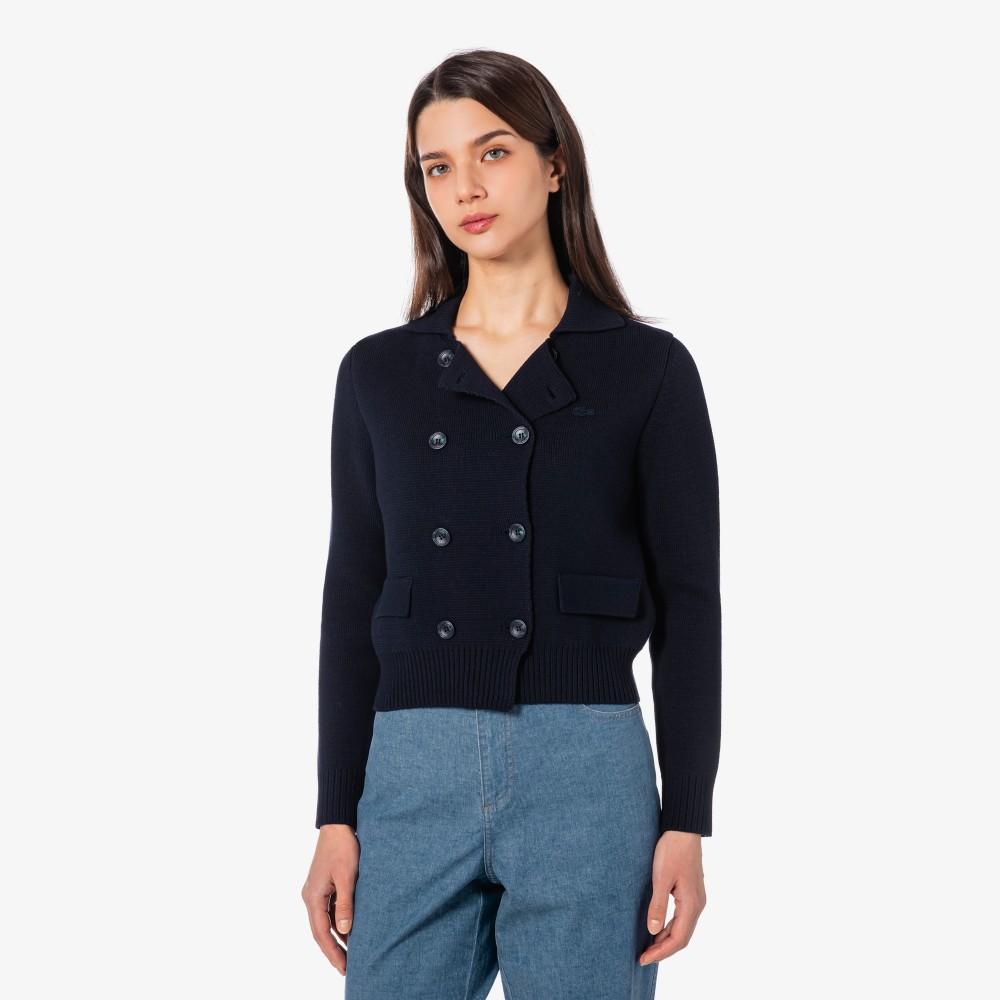 [lacoste] Women's Double Jacket-Style Cardigan AF190E-56GHDE