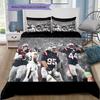 New England Patriots Players Pattern Bedding Home Decoration Birthday Gift ( 1 duvet cover + 2 pillowcase, without core),fan merchandise.