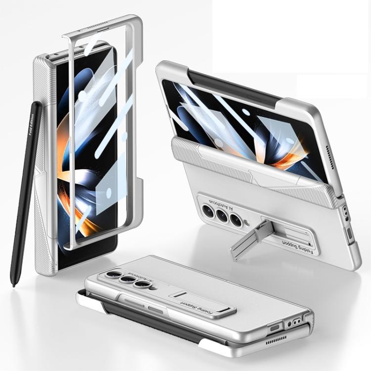 Для Samsung Galaxy Z Fold4 GKK Интегрированный Магнитный Складной Чехол для Телефона со Слотом для Стилуса