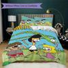 Sanjay and Craig Pattern Bedding,Quilt Set Quilt Cover Pillowcase Home Birthday Gift (1*duvet cover+2*pillowcase,without core)SSJT0917129