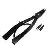 16in Snap Ring Pliers Set Metal Straight Circlip Pliers Remove Tool with 180 Degrees  and 90 Degrees  Tip