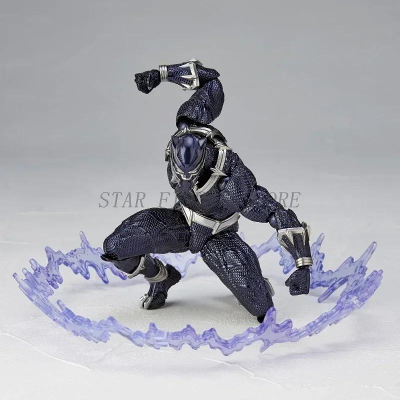 Amazing Yamaguchi Черная Пантера Фигурка Коллекционная Миниатюра 15см Kaiyodo Revoltech #030 Marvel Т'Чалла Подвижная Фигурка Игрушки