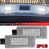 1/2 шт. Светодиодные фонари номерного знака Для Peugeot 208 2008 308 3008 5008 II 207 CC Светодиодный фонарь номерного знака Для Citroen DS3 C3 MK3 DS5 C5