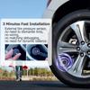 Система контроля давления в шинах TPMS 12 В для автомобиля с цифровым вольтметром, USB-зарядкой 3.0, 4 датчиками шин, адаптером прикуривателя