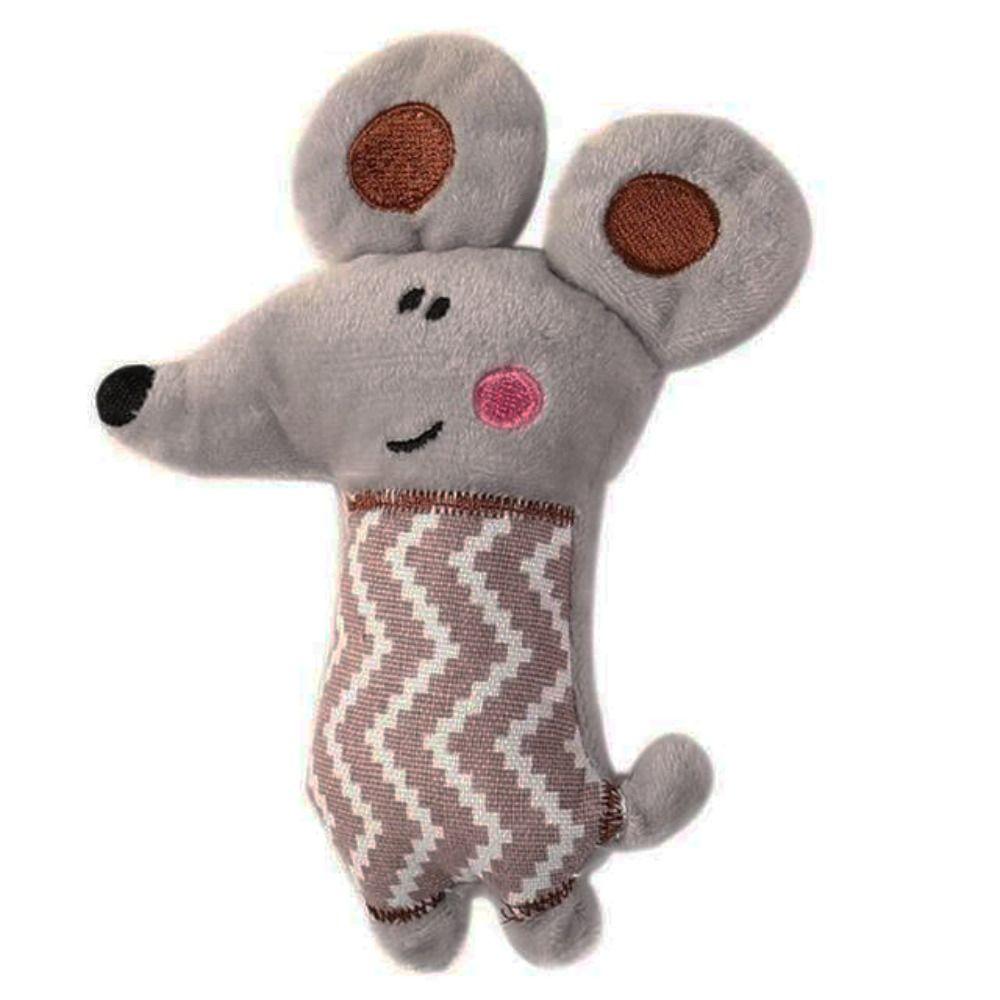 Cartoon Bite Resistant Plush Toy Cats Dogs Cotton Filled Doll Pet Partner Funny Pet Toys