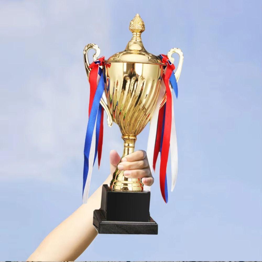 Metal Material Gold Trophy Cup Large Size Winner Trophies First Place Trophies  Celebration Events