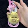 Shuibei 999 Fine Gold Lucky Cat Wealth Ingot Mobile Phone Lanyard & Bag Pendant