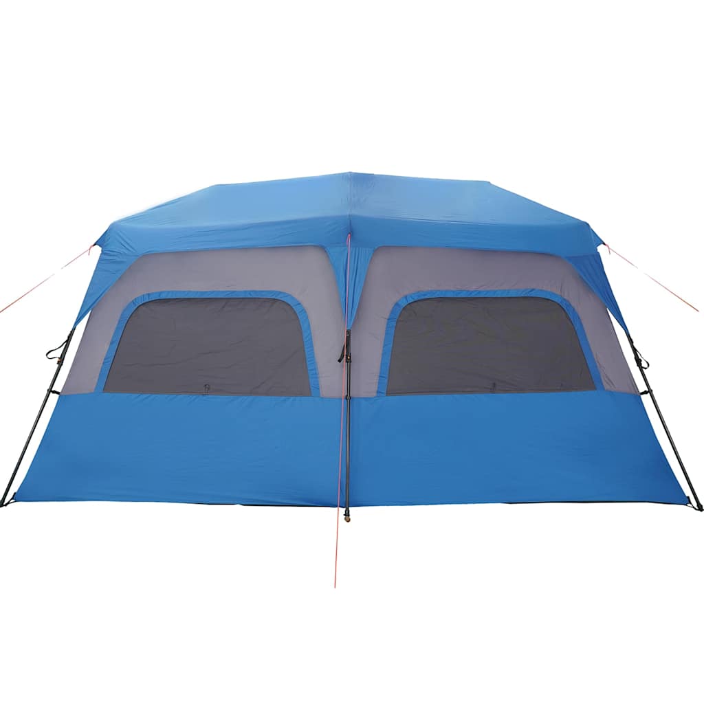 Family Tent for 10 Persons Blue Quick Release Waterproof