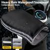 Electric bike handlebar gloves, winter riding electric bike gloves with plush insulation, waterproof and windproof motorcycle