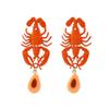 Мультяшные серьги-гвоздики в виде крабов, милые серьги в виде морских звезд, подарок, женские серьги для девочек и женщин