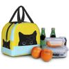 Cat Insulated Lunch Bag Reusable Cooler Thermal Tote Bag with Front Pocket for Women Men Travel Work Hiking Picnic Lunch Box