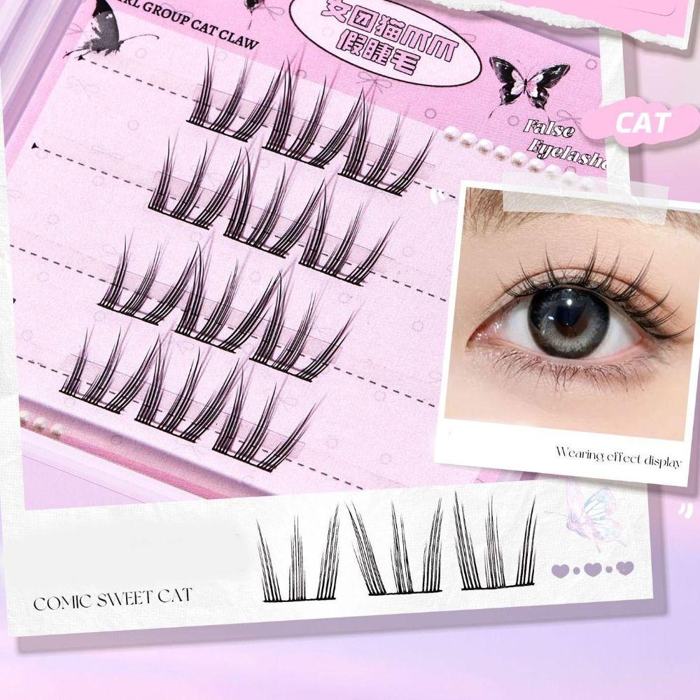 Тонкие пучки накладных ресниц Пушистые самоклеящиеся накладные ресницы Накладные ресницы Вечеринка