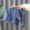 Children's Fashion Denim Jacket Jeans Two-piece Suit Boys Denim Suit Spring and Autumn