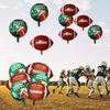 6Pcs Football Balloons Set Rugby-themed Vibrant Color Create Atmosphere Football Birthday Party Favors Decorations