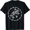 PUNK Rock Альтернативная Мода Колючая Проволока Арт Дизайн Футболка