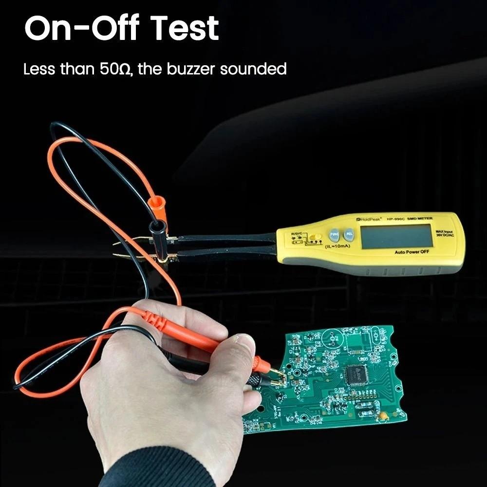 Easy-To-Read Display SMD Component Tester Digital Capacitance Meter Electronics Enthusiasts