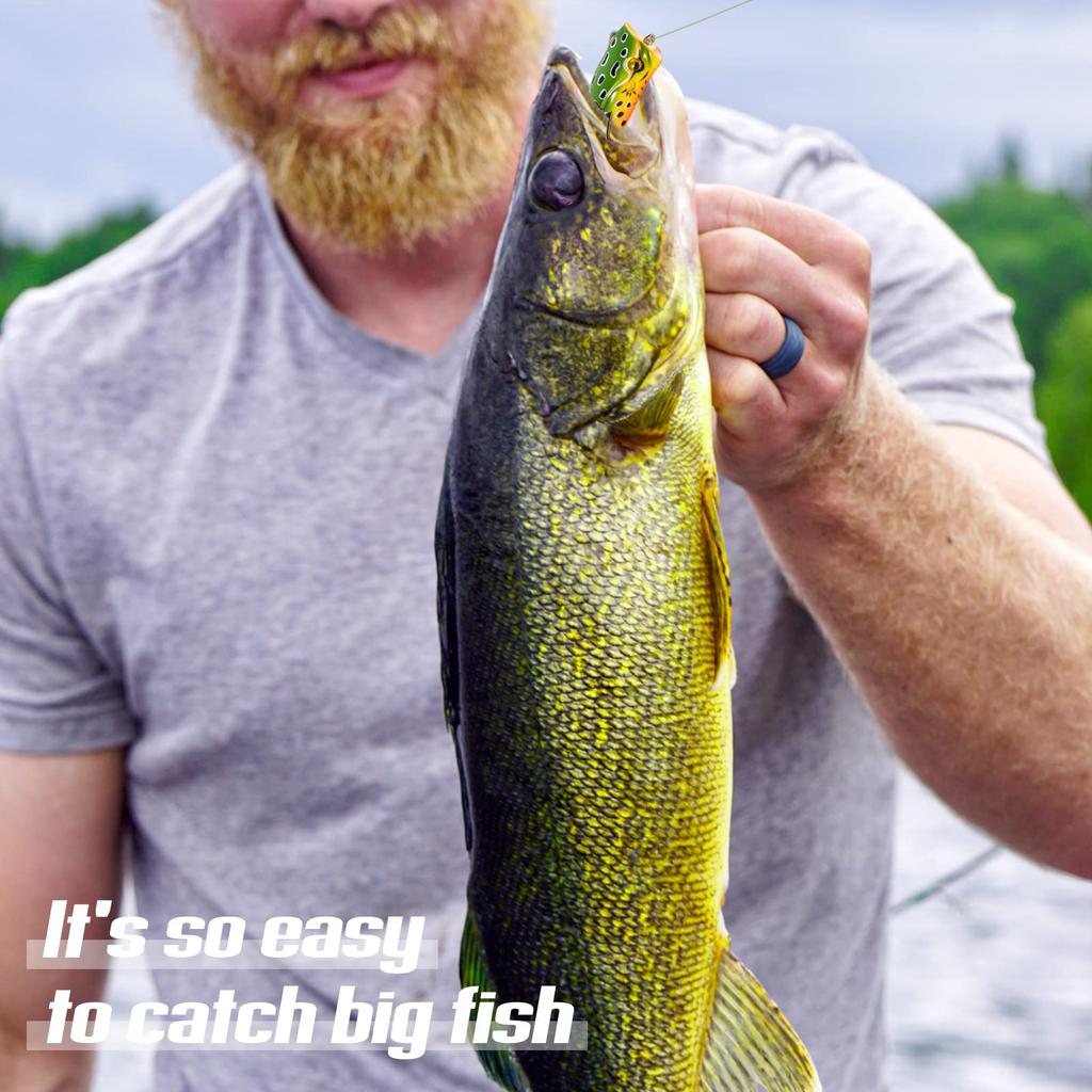 Goture Приманка Лягушка Поппер Тип 10 Штук Набор Приманок Мягкая Приманка Лягушка Приманка Лягушка Змееголов Приманка для Рыбалки Искусственная Приманка Ловля Басса Морская Пресноводная