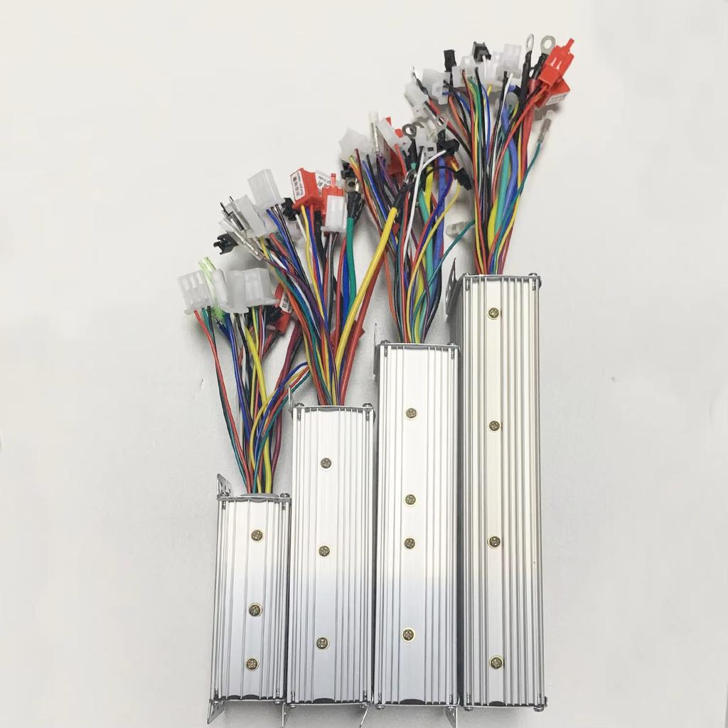 1 шт. 48 В-60 В- 64 В 600 Вт 1000 Вт контроллер бесщеточного двигателя для электровелосипеда с прямоугольной волной, двухрежимный, с линией самообучения для скутера, электровелосипеда