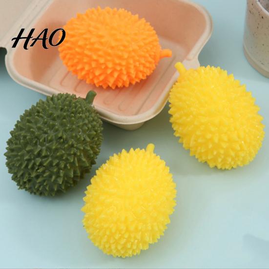 Durian Squeeze Toy Realistic Toy, Stress Relief Fake Shaped Ball Soft Stretchy Simulated Fruit Sensory for Adults Kids Portable Focus