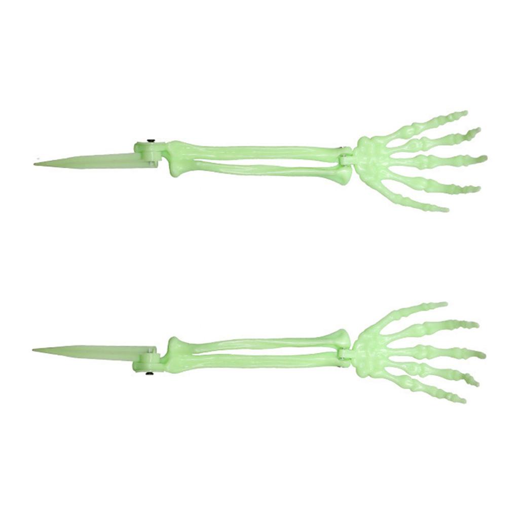 Realistic Skeleton Hand Ground Stake Halloween Decoration Durable Plastic Prop For Outdoor Haunted Yard Party Decor
