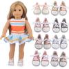 1 Pair Lace-up Doll Canvas Shoes Mini Doll Sneakers Sneakers Shoes BJD Doll Shoes  Girl Gift
