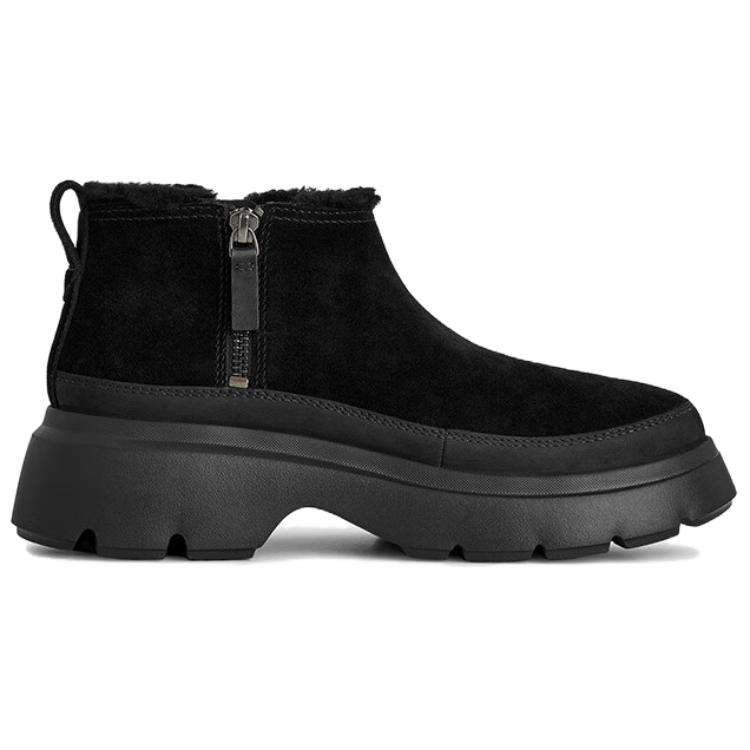 UGG Calimuze Ultra Mini Slip On Comfortable Simple Snow Boots Women Boots Black 1174495-BLK