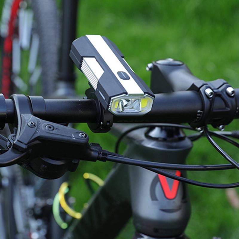 Яркий светодиодный перезаряжаемый велосипедный фонарь 6 режимов света Водонепроницаемый Фонарь для дорожных велосипедов Передняя фара Легко установить