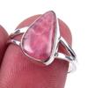 Natural Rhodochrosite Gemstone Handmade 925 Solid Sterling Silver Ring S.7 Q5H88