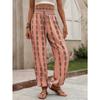 YYFS Women's Fashion Summer Spring Casual Geometric Print High Waist Trousers Pants & Capris