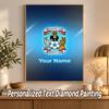 Coventry City FC Custom Name Text 5D Diamond Painting Kit DIY Full Drill Diamond Art Decoration